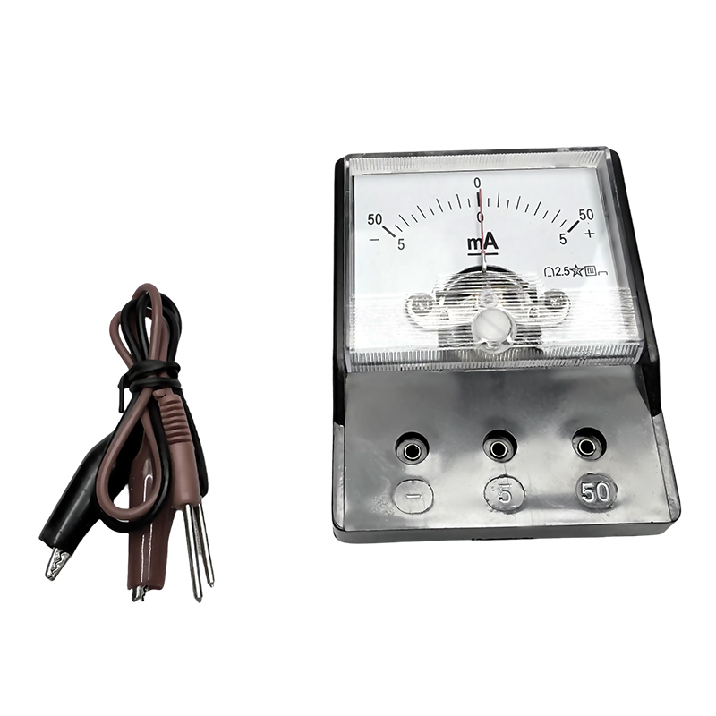 Primary school milliammeter DC current:-5mA-0-5mA / -50mA-0-50mA